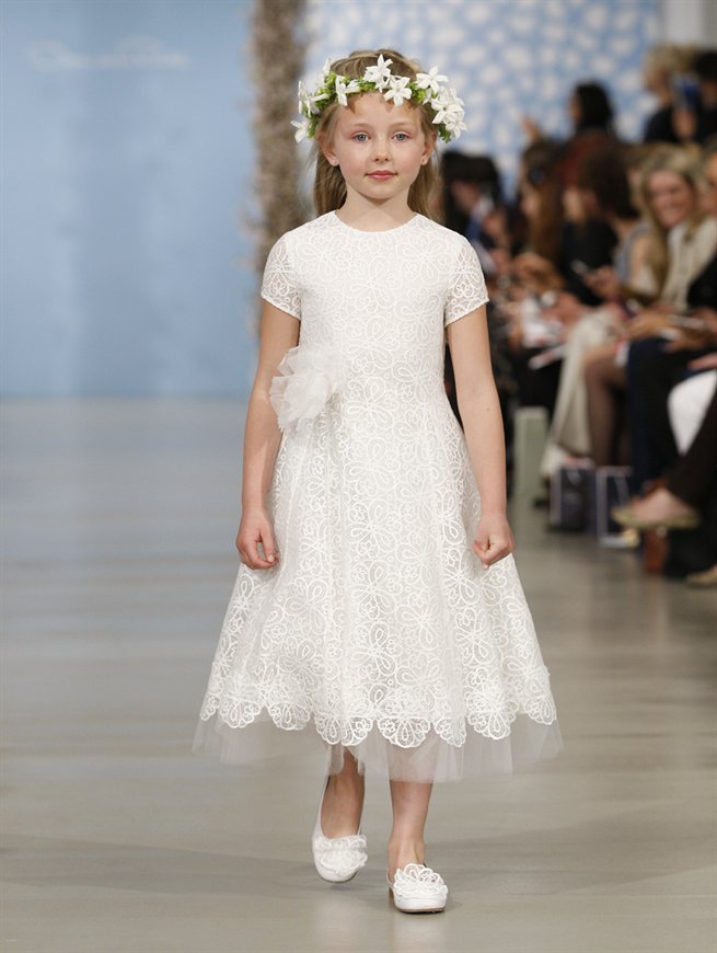 Oscar de la renta flower hot sale girl dresses