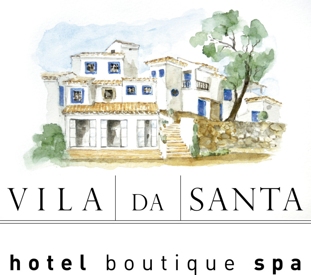 logotipo completo Vila da Santa para midias sociais