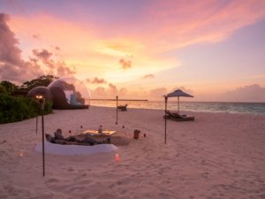 Finolhu Baa Atoll Maldives_Beach Bubble - Sunset